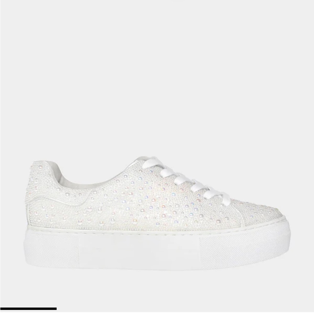 Betsey Johnson SIDNY IVORY Sneaker - 10 WIDE